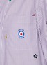  - KENZO - Allover Target Logo Embroidery Collarless Shirt