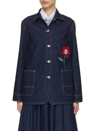 Main View - Click To Enlarge - KENZO - Vivienne Embroidered Workwear Jacket