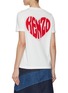 Back View - Click To Enlarge - KENZO - Logo hearts Graphic T-Shirt