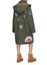 Back View - Click To Enlarge - KENZO - Logo Patch Hooded Parka Coat