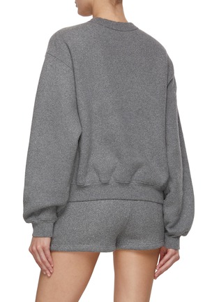 Back View - Click To Enlarge - T BY ALEXANDER WANG - Glitter Puff Logo Print Sweatshirt