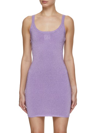 Main View - Click To Enlarge - T BY ALEXANDER WANG - Embossed Logo Cami Tank Dress