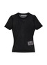 Main View - Click To Enlarge - T BY ALEXANDER WANG - Rhinestone Logo Mesh T-Shirt