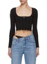 Main View - Click To Enlarge - T BY ALEXANDER WANG - Rhinestone Embellished Logo Charm Top