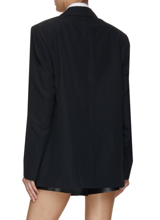 Back View - Click To Enlarge - ALEXANDERWANG - Oversized Notch Lapel Shirt Blazer