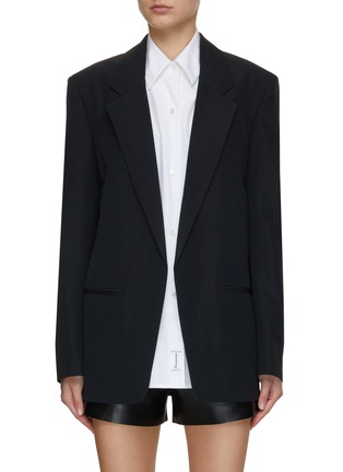 Main View - Click To Enlarge - ALEXANDERWANG - Oversized Notch Lapel Shirt Blazer