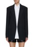 Main View - Click To Enlarge - ALEXANDERWANG - Oversized Notch Lapel Shirt Blazer