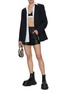 Figure View - Click To Enlarge - ALEXANDERWANG - Oversized Notch Lapel Shirt Blazer