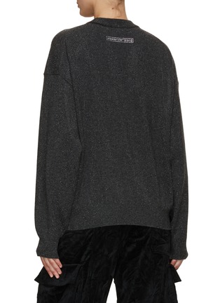 Back View - Click To Enlarge - ALEXANDERWANG - Rhinestone Embellished Wool Cashmere Sweater