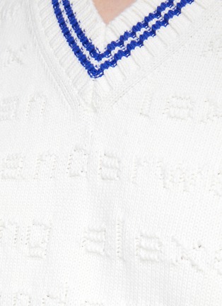  - ALEXANDERWANG - Allover Logo Tunic Knit Top