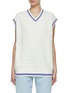 Main View - Click To Enlarge - ALEXANDERWANG - Allover Logo Tunic Knit Top