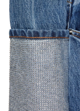  - ALEXANDERWANG - Rhinestone Embellished Shrunken Denim Trunker Jacket