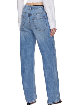 Back View - Click To Enlarge - ALEXANDER WANG - Bikini Strap Asymmetric Waistband Jeans