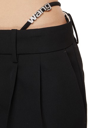 - ALEXANDERWANG - Crystal Embellished Logo Charm G-String Pants
