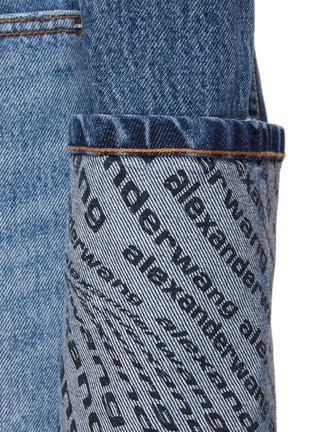  - ALEXANDERWANG - Logo Print Cuff Denim Trucker Jacket