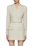 Main View - Click To Enlarge - ALEXANDER WANG - Belted Blazer Dress