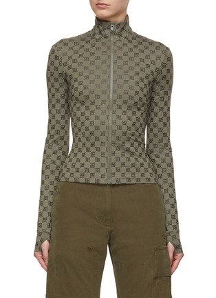 Main View - Click To Enlarge - MISBHV - Monogram Zip Up Top