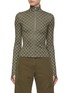 Main View - Click To Enlarge - MISBHV - Monogram Zip Up Top