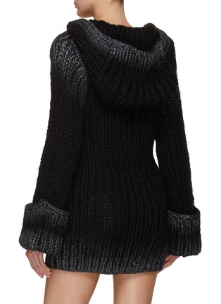 Back View - Click To Enlarge - MISBHV - Hooded Knit Dress