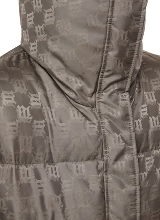 MISBHV: Black Monogram Puffer Vest