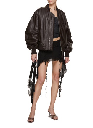 Figure View - Click To Enlarge - MISBHV - Ruffled Chiffon Mini Skirt
