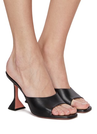 Figure View - Click To Enlarge - AMINA MUADDI - Lupita 95 Leather Heeled Sandals