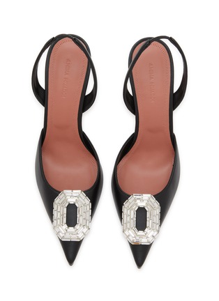 Detail View - Click To Enlarge - AMINA MUADDI - Camelia 90 Leather Pumps