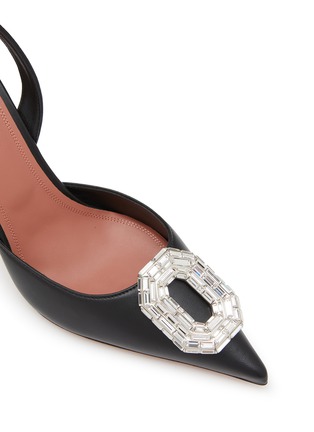 Detail View - Click To Enlarge - AMINA MUADDI - Camelia 90 Leather Pumps