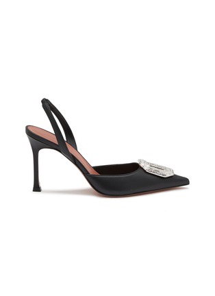 Main View - Click To Enlarge - AMINA MUADDI - Camelia 90 Leather Pumps