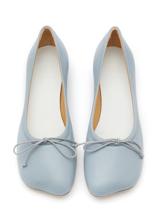 Detail View - Click To Enlarge - MM6 MAISON MARGIELA - Leather Ballerina Flats