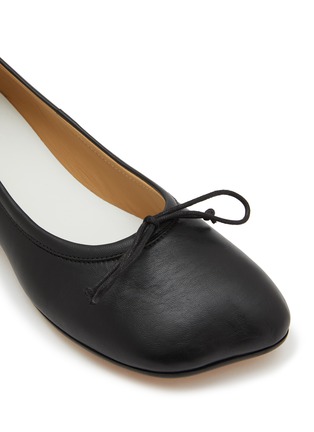 Detail View - Click To Enlarge - MM6 MAISON MARGIELA - Leather Ballerina Flats