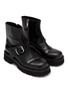 Detail View - Click To Enlarge - MM6 MAISON MARGIELA - Buckled Leather Ankle Boots