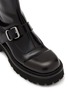Detail View - Click To Enlarge - MM6 MAISON MARGIELA - Buckled Leather Ankle Boots