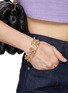 Figure View - Click To Enlarge - GOOSSENS - 24K Gold Quartz Mini Clovers Bracelet