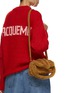 Front View - Click To Enlarge - JACQUEMUS - Le Petit Bambimou Doux Shearling Suede Shoulder Bag