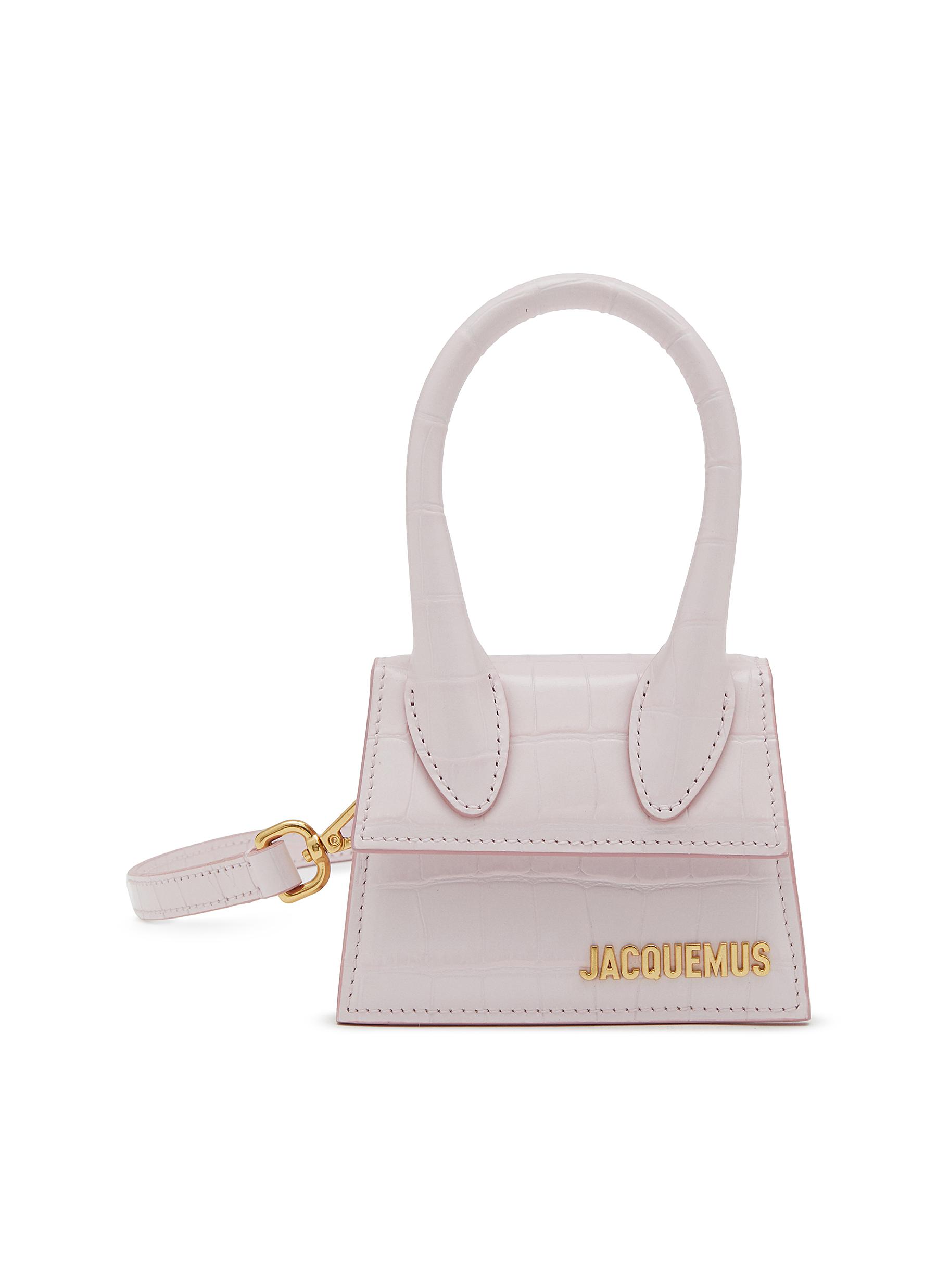JACQUEMUS, Small Le Chiquito Leather Shoulder Bag, LIGHT PINK, Women