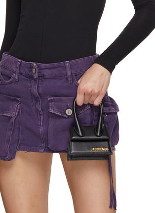 Front View - Click To Enlarge - JACQUEMUS - Small Le Chiquito Leather Shoulder Bag