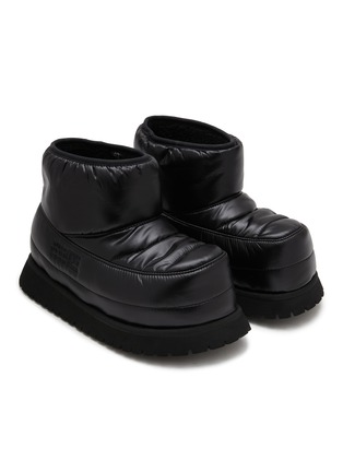 Detail View - Click To Enlarge - MM6 MAISON MARGIELA - Flatform Winter Ankle Boots
