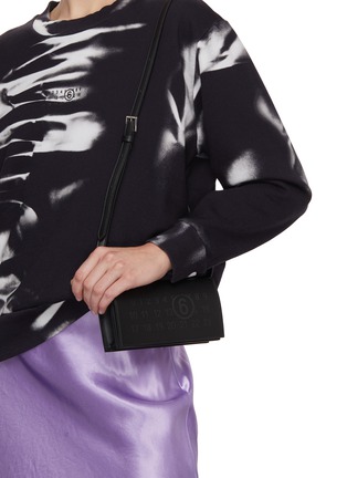 Figure View - Click To Enlarge - MM6 MAISON MARGIELA - Mini Box Leather Crossbody Bag