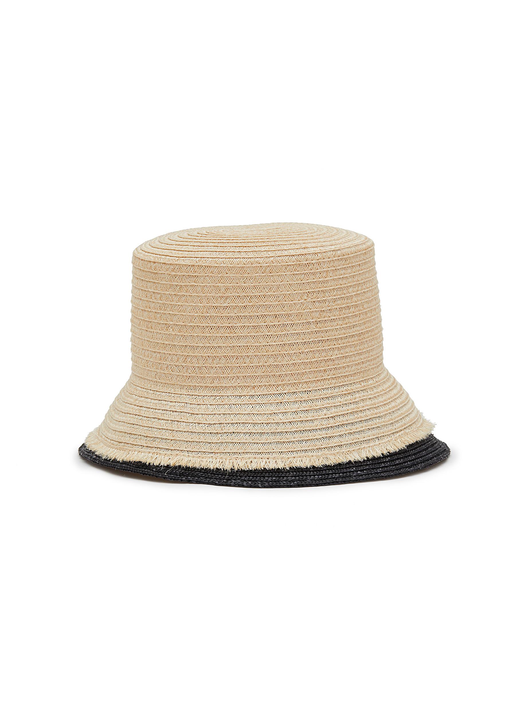 Bucket straw hat clearance