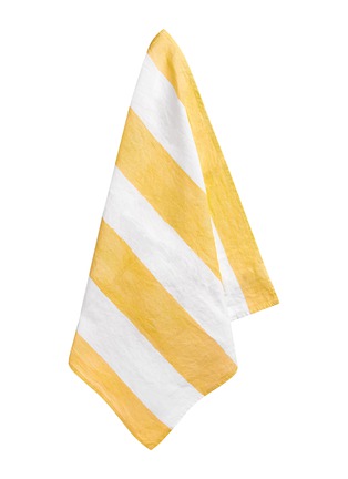 Detail View - Click To Enlarge - SUMMERILL & BISHOP - Stripe Napkin — Lemon Yellow