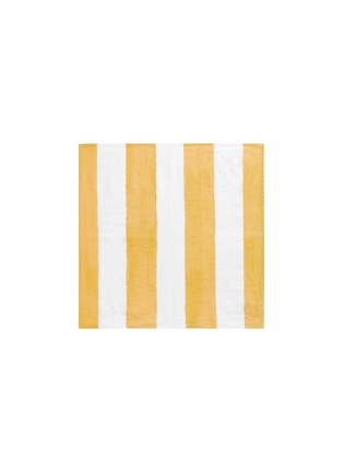 Main View - Click To Enlarge - SUMMERILL & BISHOP - Stripe Napkin — Lemon Yellow