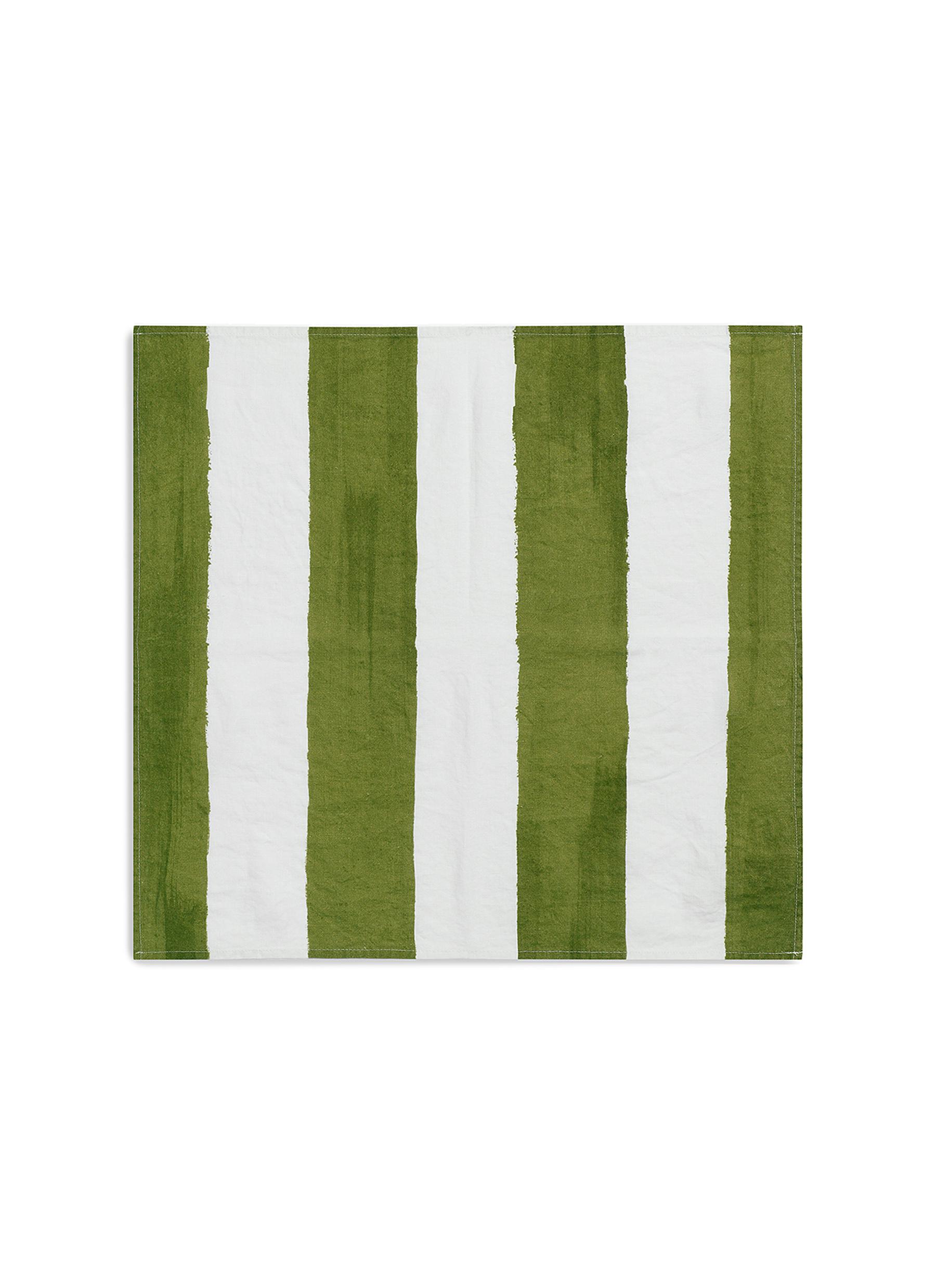 Stripe Napkin - Avocado Green