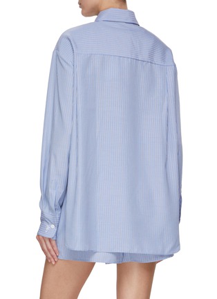 Back View - Click To Enlarge - THE FRANKIE SHOP - Lui Striped Oxford Shirt