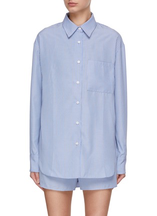Main View - Click To Enlarge - THE FRANKIE SHOP - Lui Striped Oxford Shirt