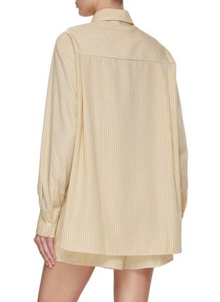 Back View - Click To Enlarge - THE FRANKIE SHOP - Lui Striped Oxford Shirt