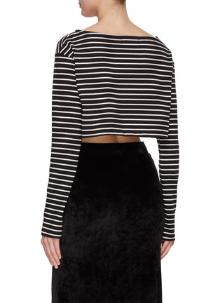 Back View - Click To Enlarge - THE FRANKIE SHOP - Tilla Striped Cropped Top