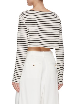 Back View - Click To Enlarge - THE FRANKIE SHOP - Tilla Striped Cropped Top