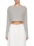 Main View - Click To Enlarge - THE FRANKIE SHOP - Tilla Striped Cropped Top