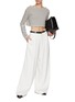 Figure View - Click To Enlarge - THE FRANKIE SHOP - Tilla Striped Cropped Top